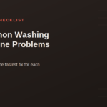 15 Common Washing Machine Problems