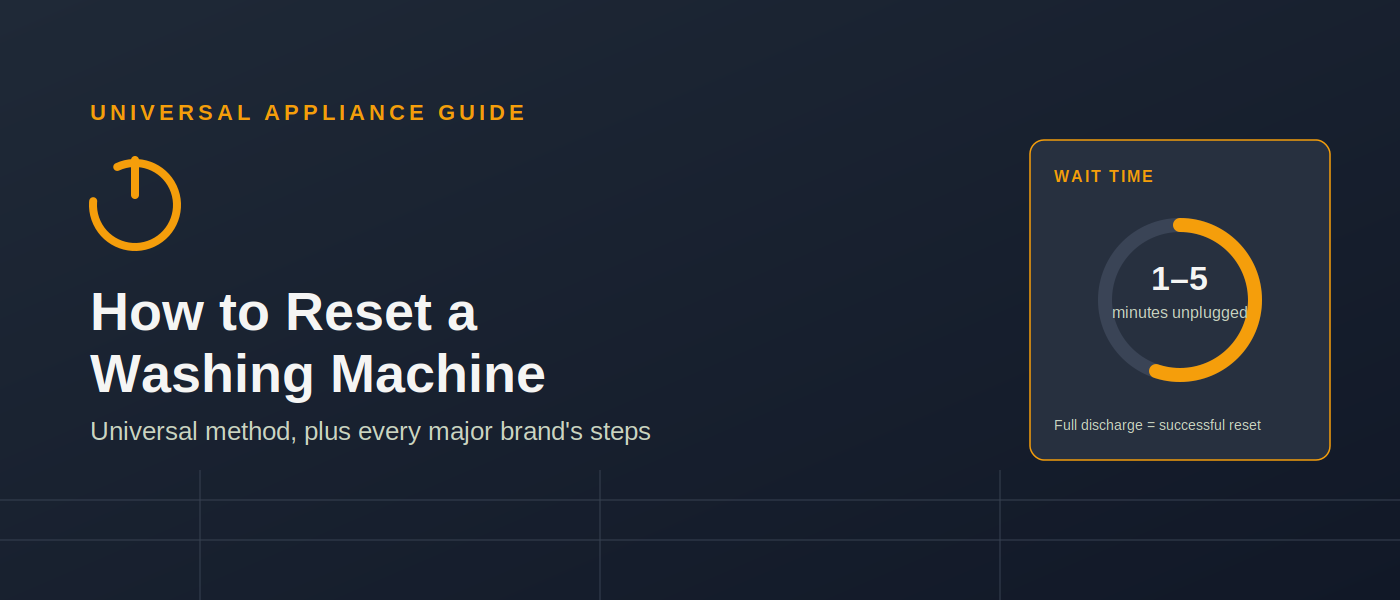 How to Reset a Washing Machine