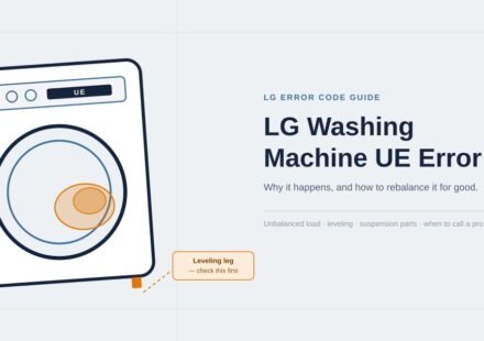 LG washing machine UE error