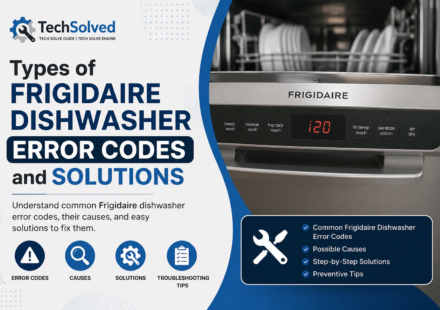 Types of Frigidaire Dishwasher Error Codes and Solutions