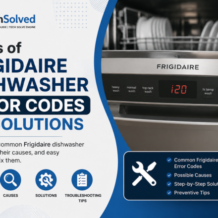 Types of Frigidaire Dishwasher Error Codes and Solutions