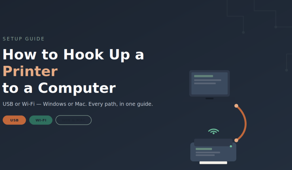 How to Hook Up a Printer to a Computer