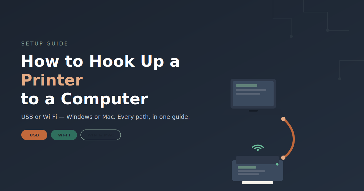 How to Hook Up a Printer to a Computer