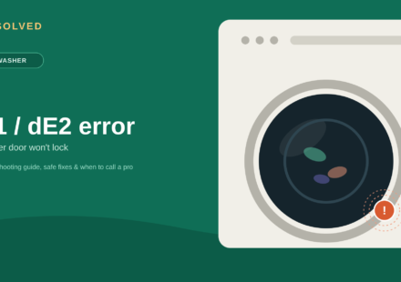LG Washer dE1 / dE2 Error Code: Door & Lock Error Explained & Fixed