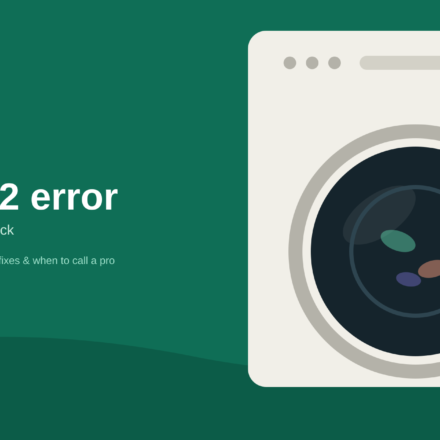 LG Washer dE1 / dE2 Error Code: Door & Lock Error Explained & Fixed